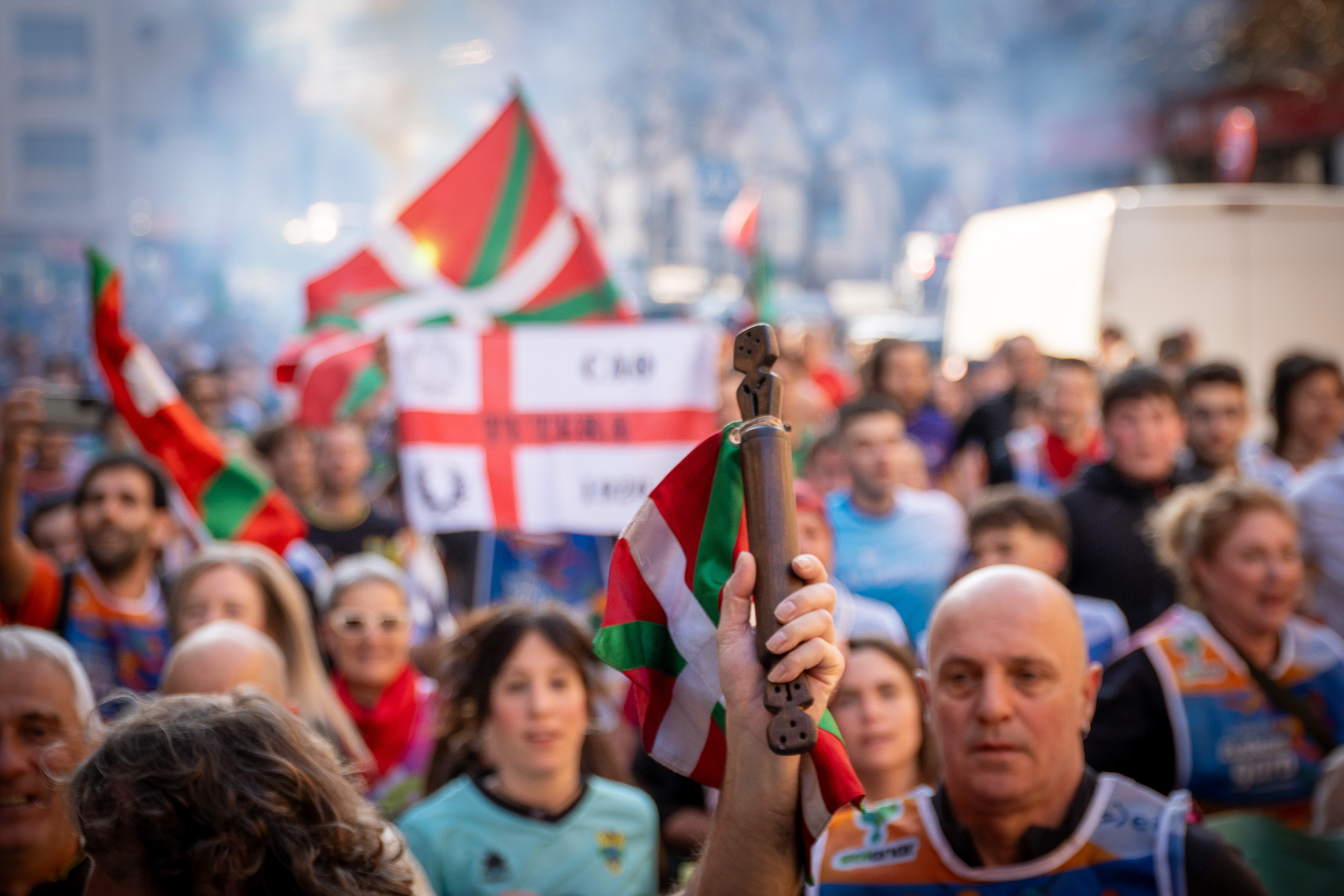 Lekukoa eta jendetza, Tuteran. AITOR KARASATORRE / FOKU