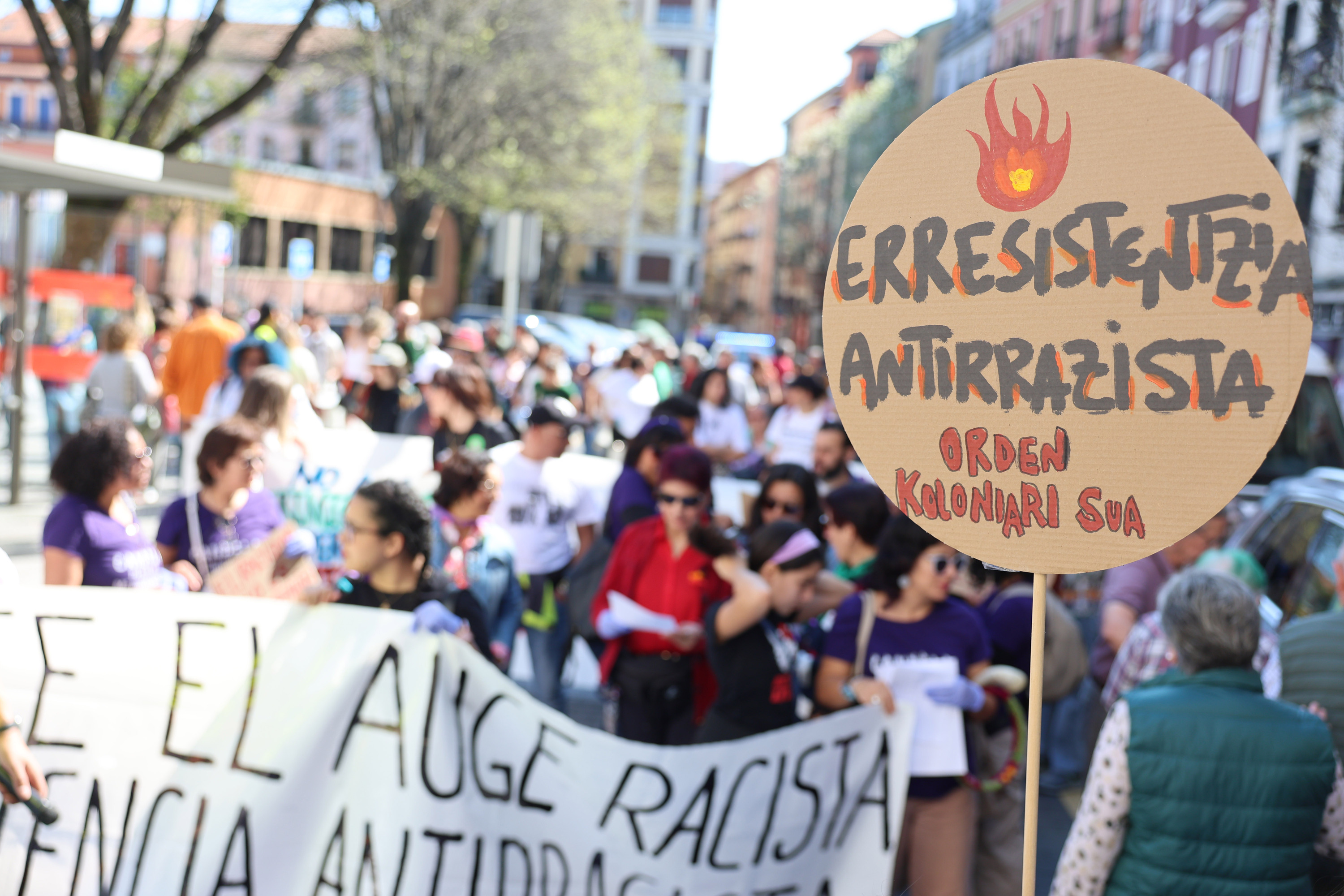 Arrazakeriaren Aurkako Eguneko manifestazioa, Bilbon. OSKAR MATXIN EDESA / FOKU