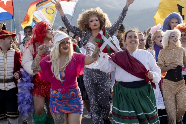 Nafarroako kilometro trabestia, gaur arratsaldean, Iruñetik Arazurirako bidean. IÑIGO URIZ / FOKU Nafarroako kilometro trabestia, gaur arratsaldean, Iruñetik Arazurirako bidean. IÑIGO URIZ / FOKU