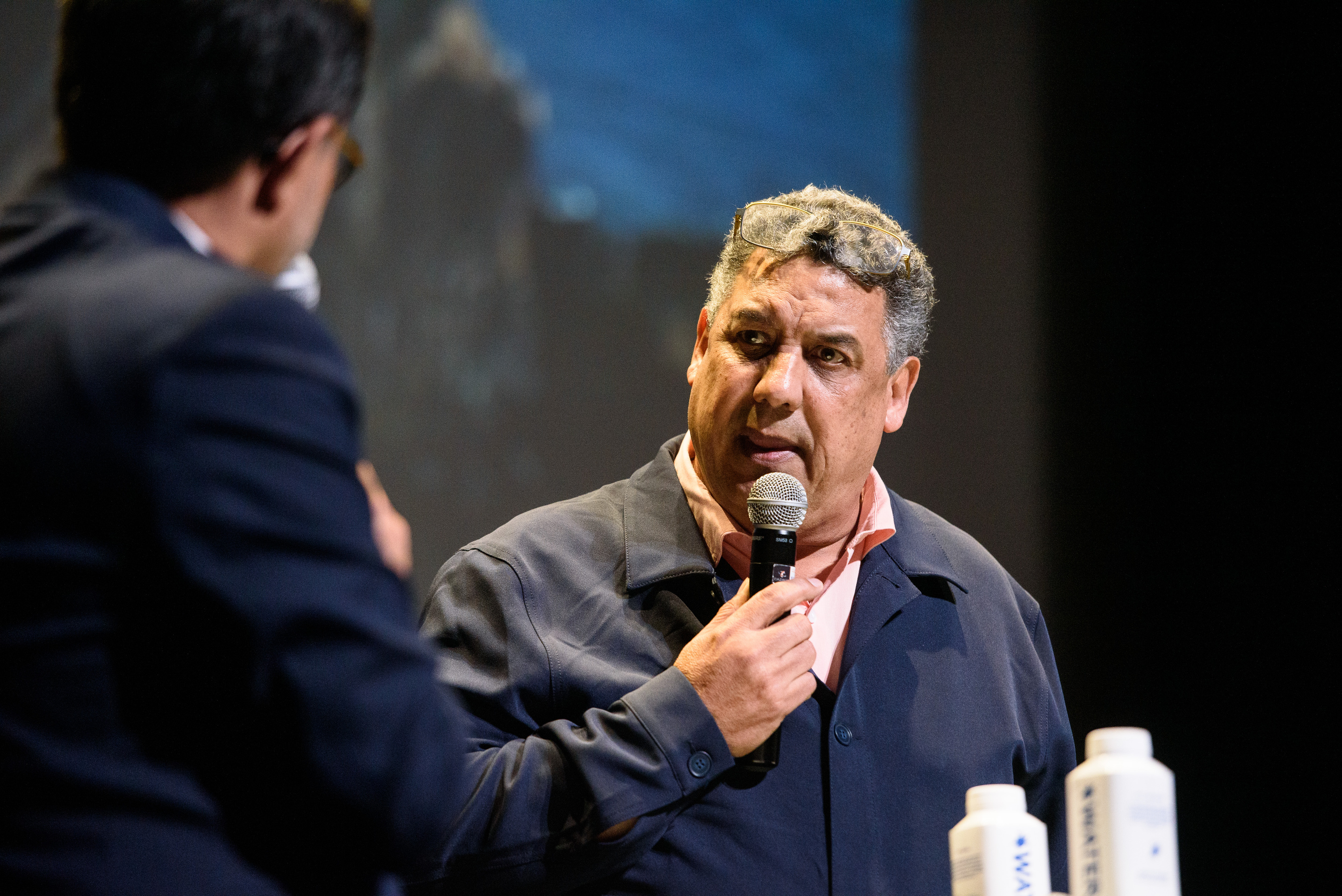 Serge Blanco Miarritzeko auzapez berria, bere zerrenda aurkeztu zuen egunean, abenduan. GUILLAUME FAUVEAU