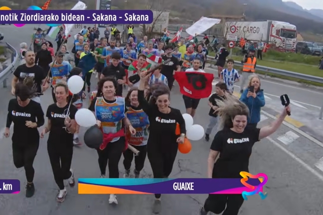 Korrikaren milagarren kilometroa, Ziordira bidean. BERRIA