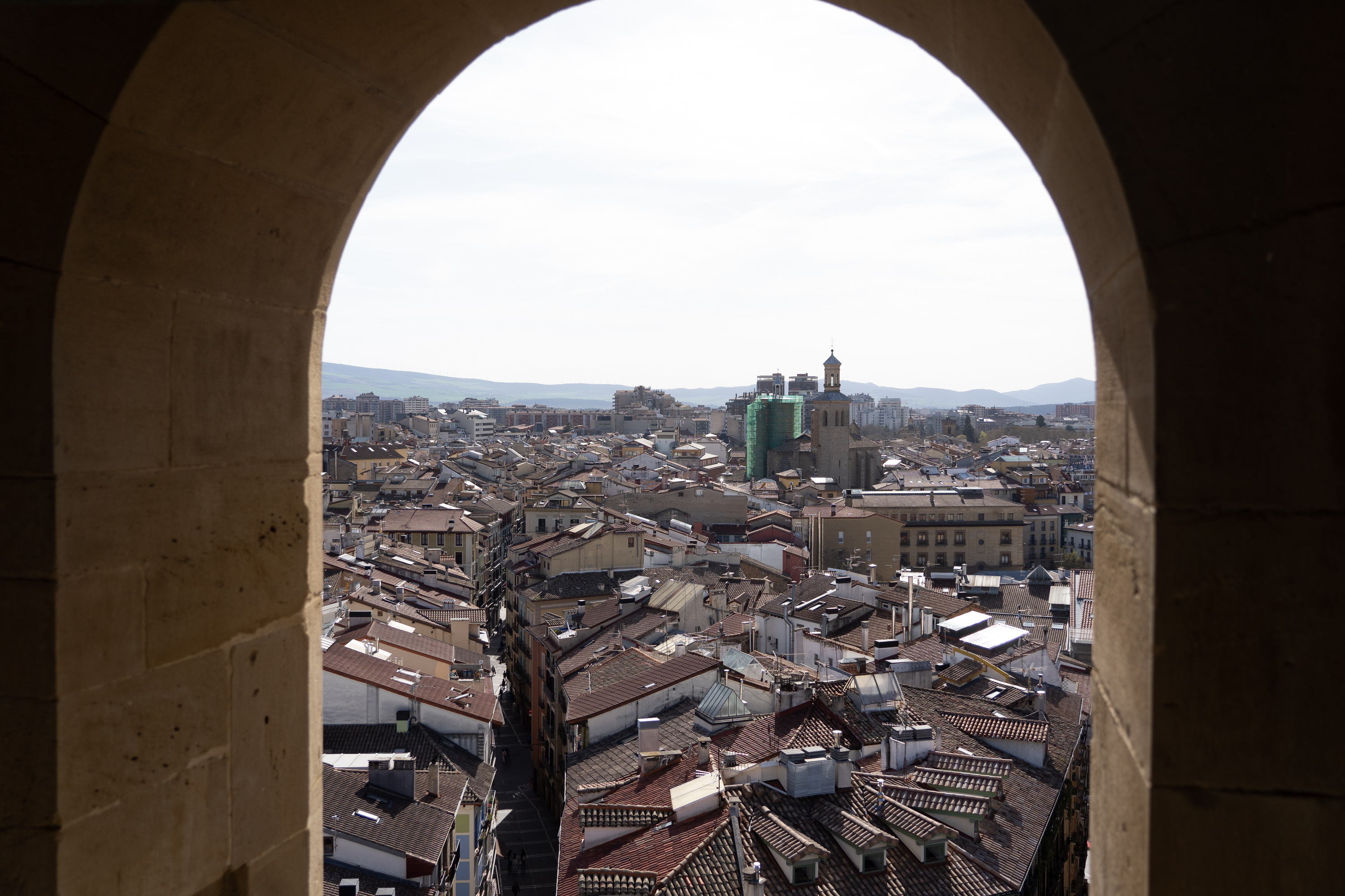 Iruñeko Alde Zaharraren ikuspegia, katedraletik. JAGOBA MANTEROLA / FOKU