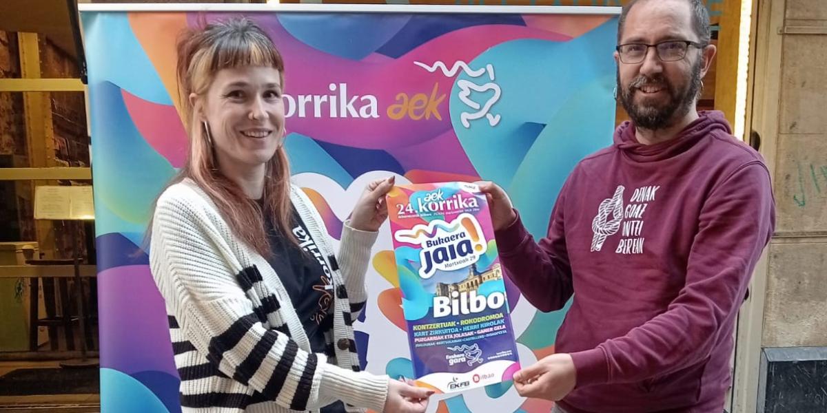 Korrikaren azken egunari buruzko agerraldia, gaur, Bilbon. AEK