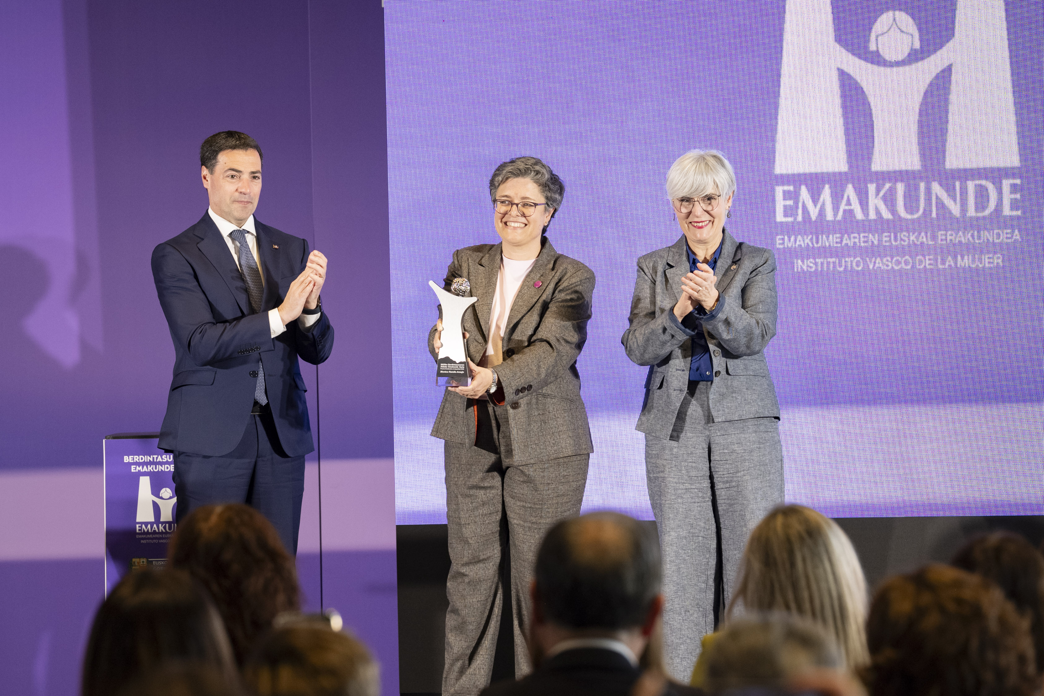 Mentxu Railo, saria jaso berritan. IREKIA