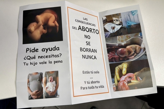 Abortuaren aurkako panfletoa