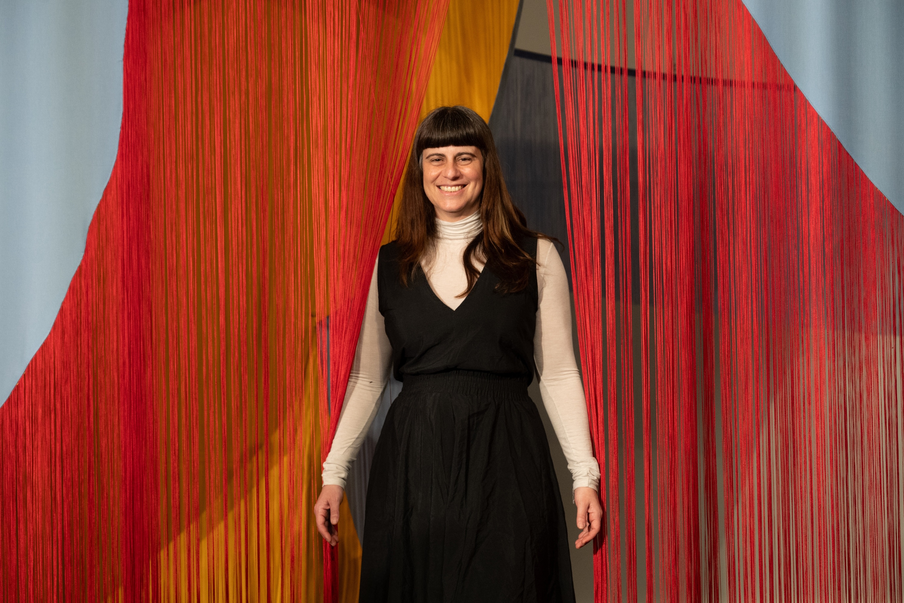 Andrea Canepa, 'Inurri bideak' erakusketan, Tabakaleran. GORKA RUBIO / FOKU