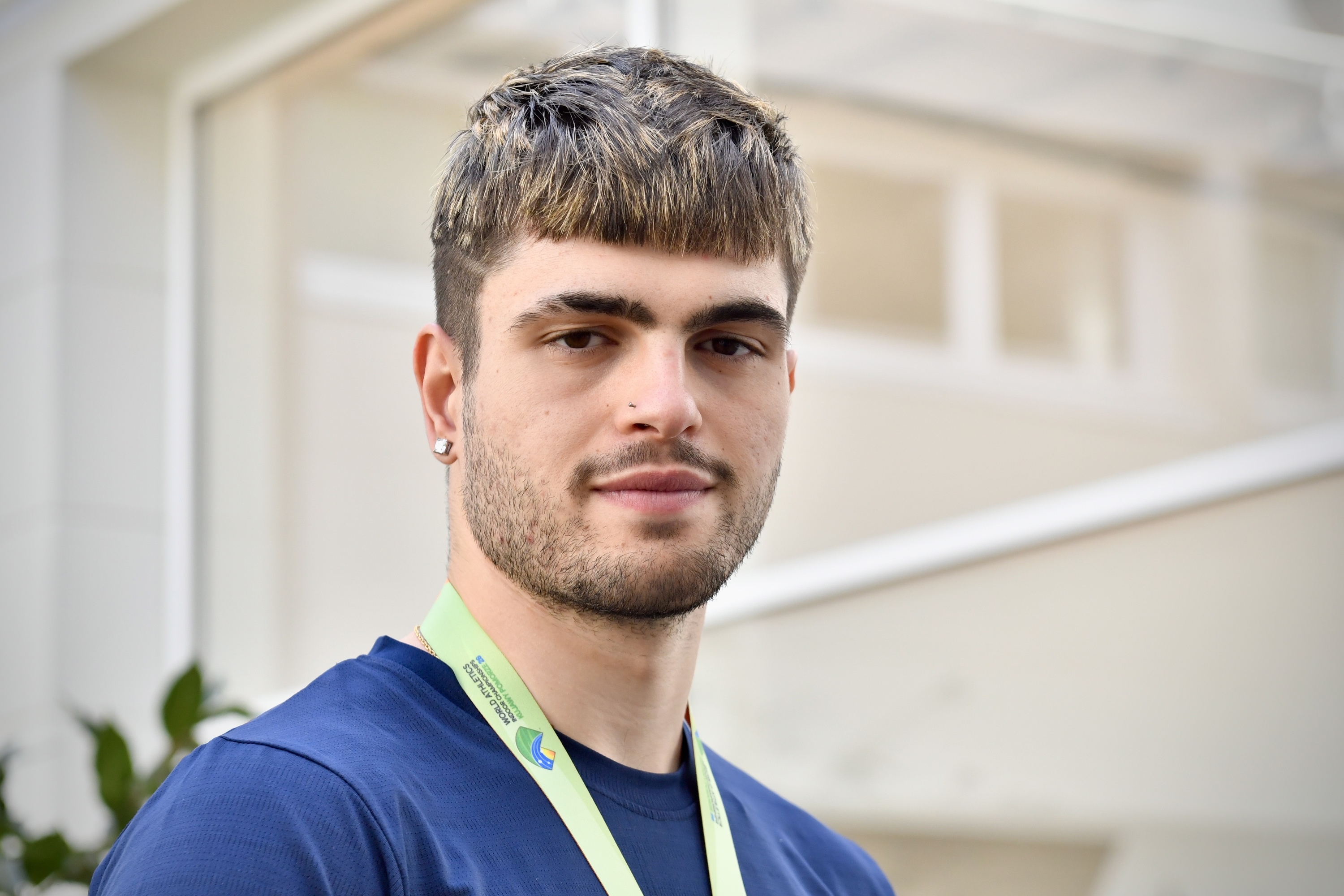 Markel Fernandez, Basque Team Fundazioak Getxon duen kirol gunean. MIKEL MARTINEZ DE TRESPUENTES / FOKU