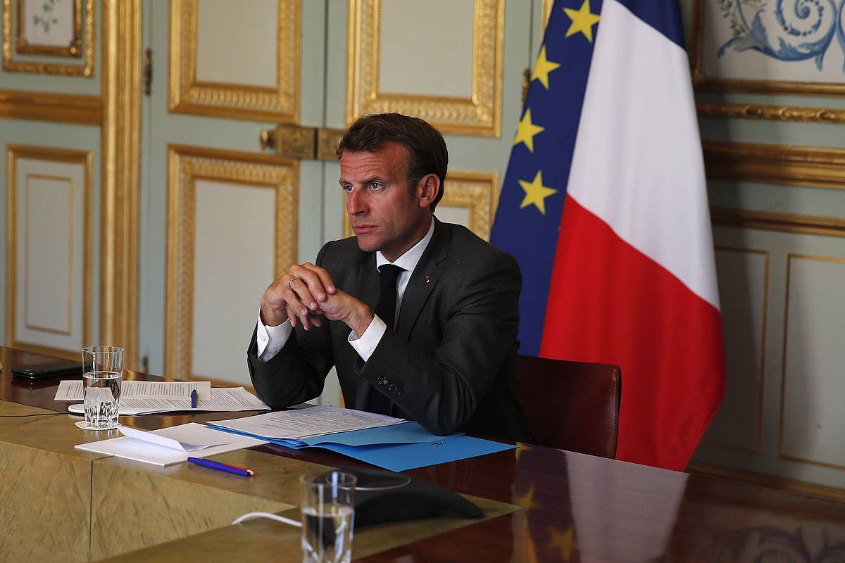 Emmanuel Macron Frantziako presidentea, artxiboko irudi batean. EFE