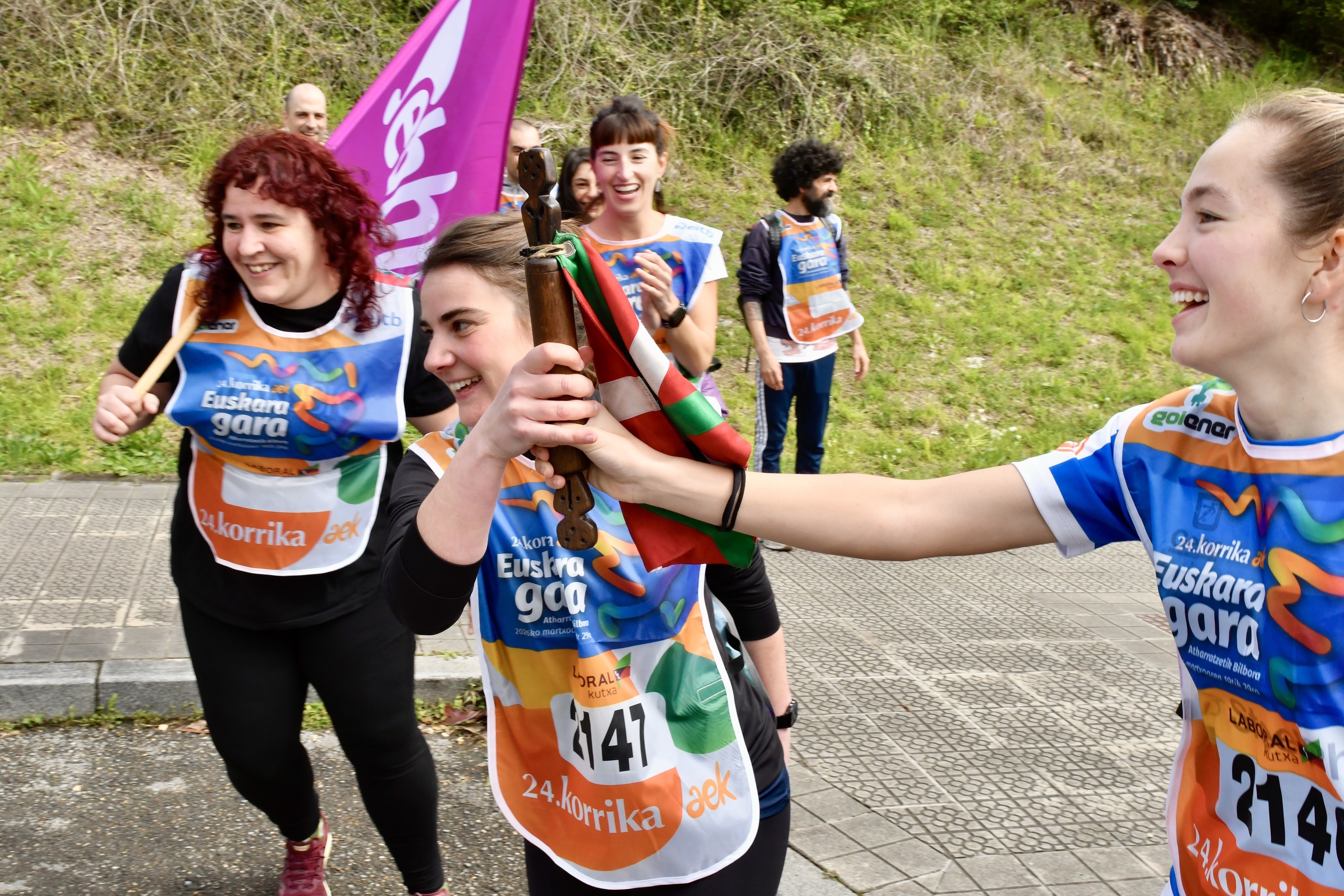 24. Korrika, Getxon (Bizkaia), atzo. MIKEL MARTINEZ DE TRESPUENTES / FOKU