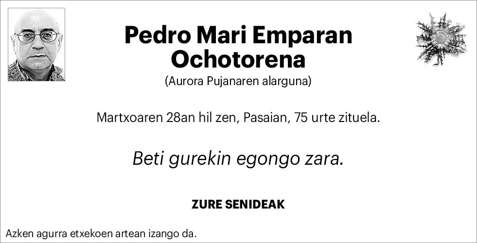 Pedro Mari Emparan Ochotorena 3x2