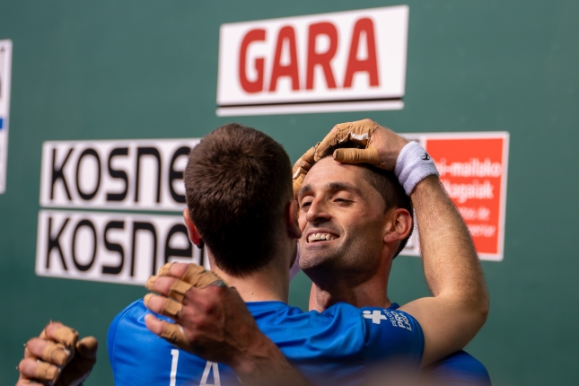 Laso eta Albisu, finala amaitu berritan. AITOR KARASATORRE / FOKU