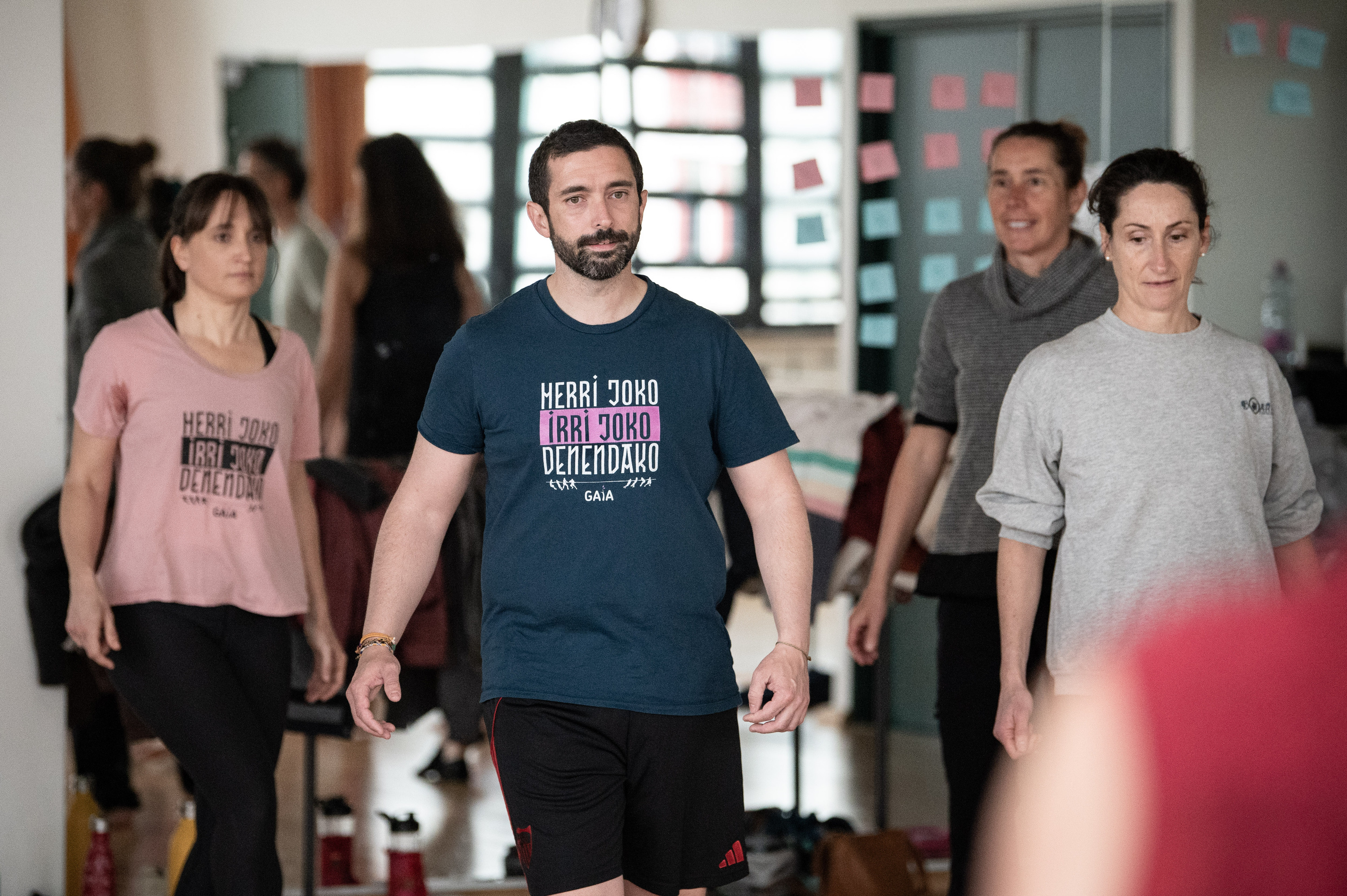 Angeluko kabalkadarako dantza errepika, iragan asteburuan. PATXI BELTZAIZ