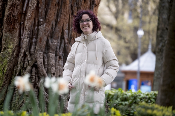 Esku Hutsik elkarteko kide Esti Perez. IÑIGO URIZ / FOKU