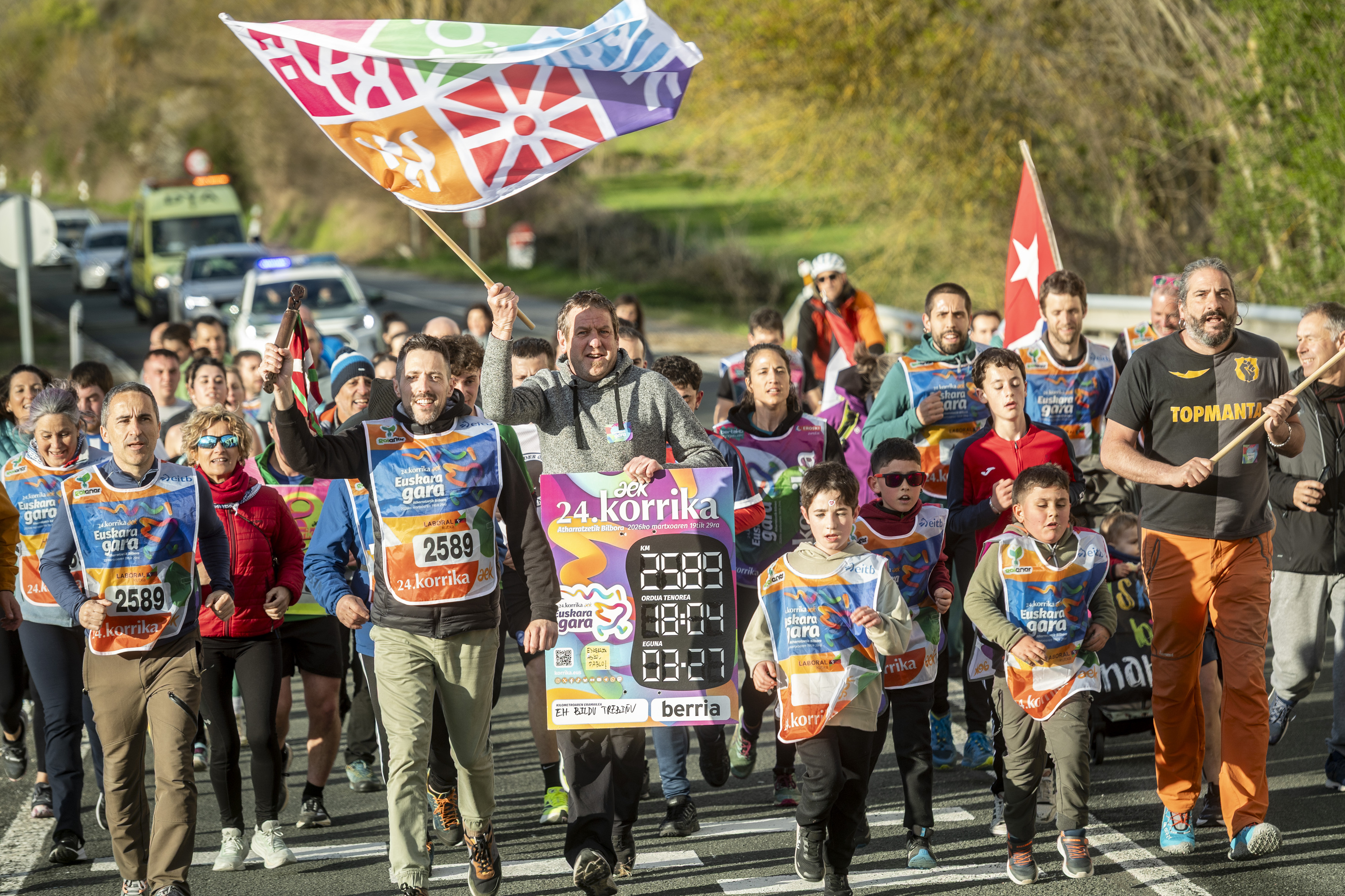 24. Korrika Trebiñun, martxoaren 27an. JAIZKI FONTANEDA / FOKU