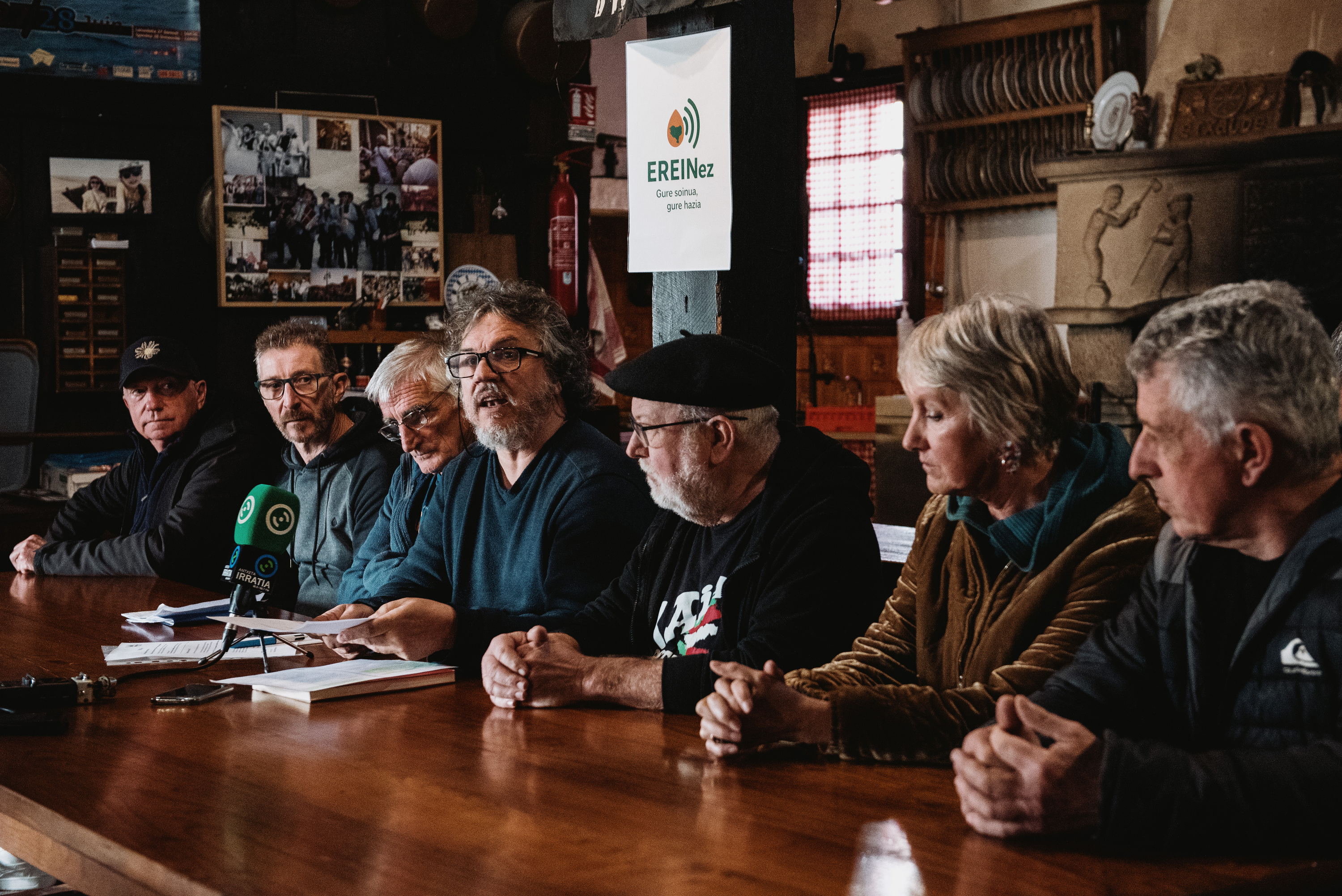 Ereinez elkartearen aurkezpena, Xaia ostatuan. GUILLAUME FAUVEAU