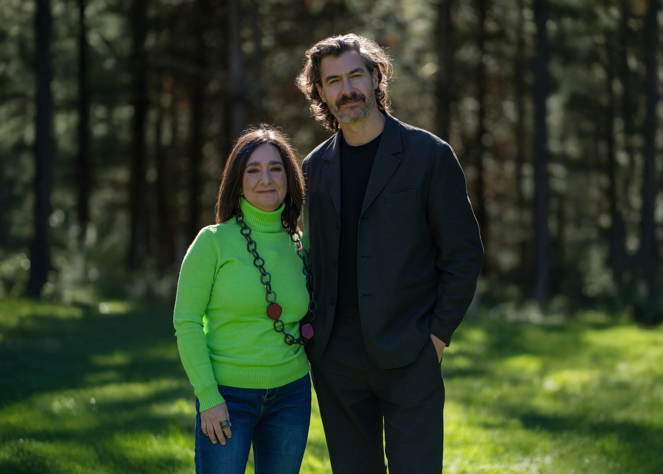 Marije Pacho eta Anartz Ormaza ETB1eko 'Gure amaren etxea' saio berriko aurkezleak. ETB