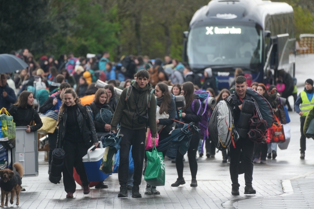 Gazte mordoa topagunera bidea. JON URBE / FOKU