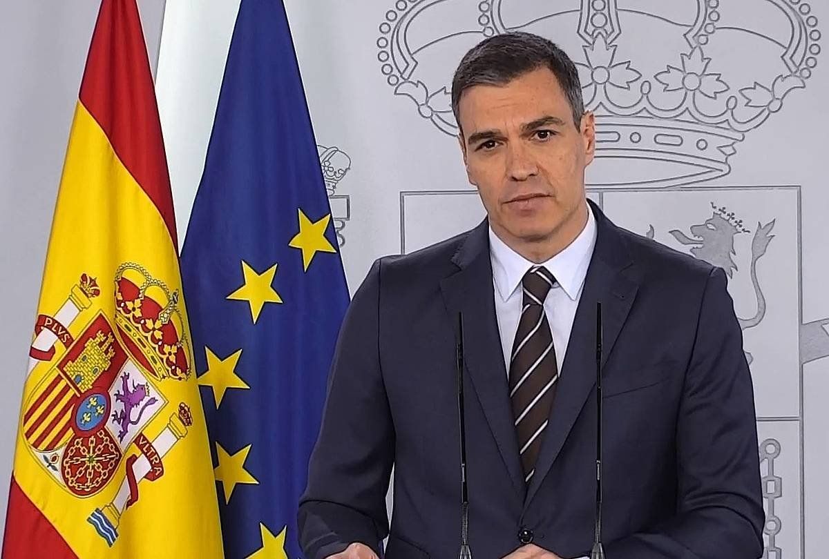 Pedro Sanchez, gaurko agerraldian. PRICARDORR / EFE