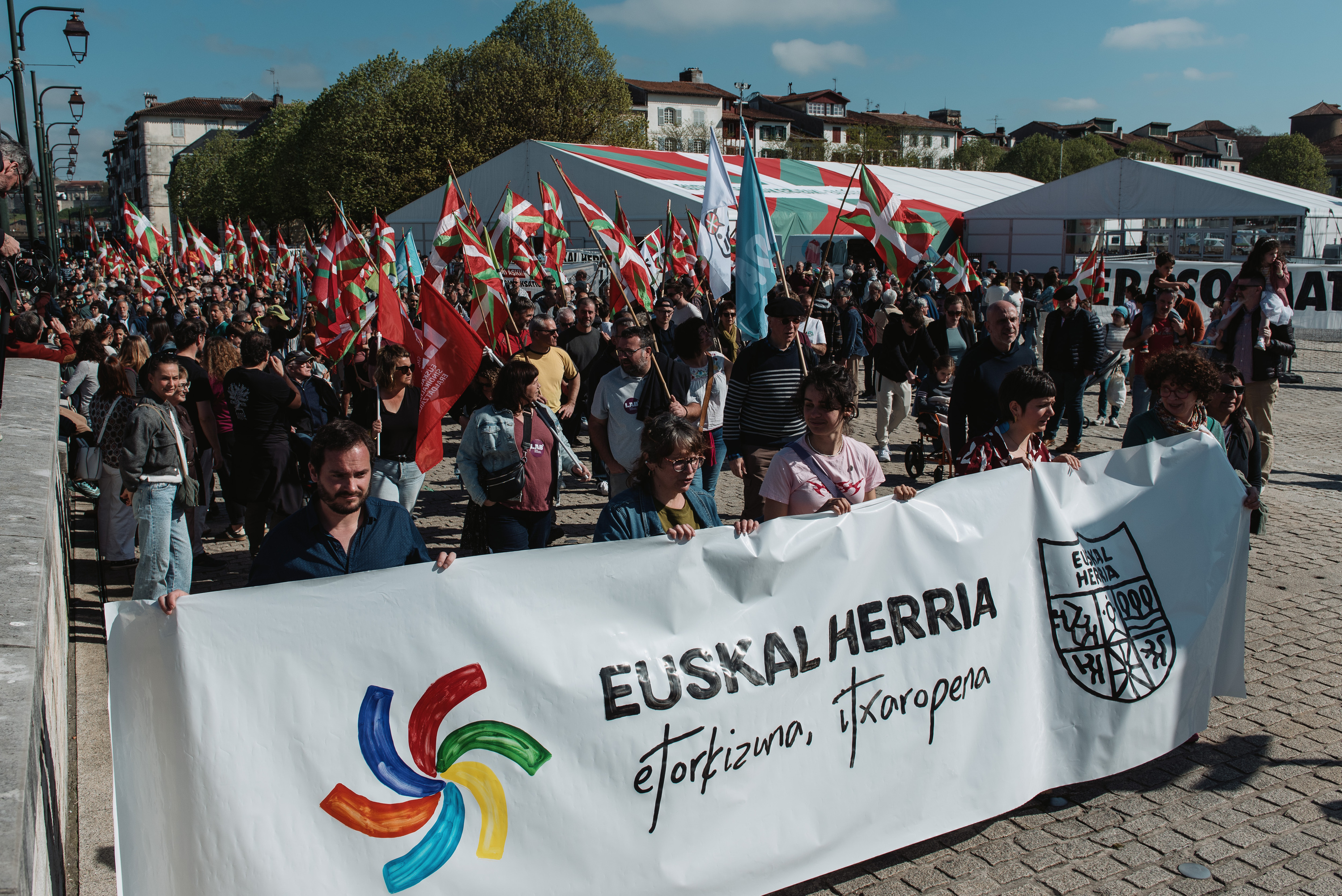 Aberri Eguneko manifestazioa Baionan. GUILLAUME FAUVEAU
