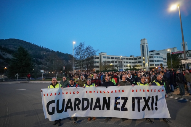 (ID_14637490) (Endika Portillo/@FOKU) 2025-01-31, Laudio. Guardian eta SOS Aiaraldea enpresa batzordeak deitutako manifestazioa