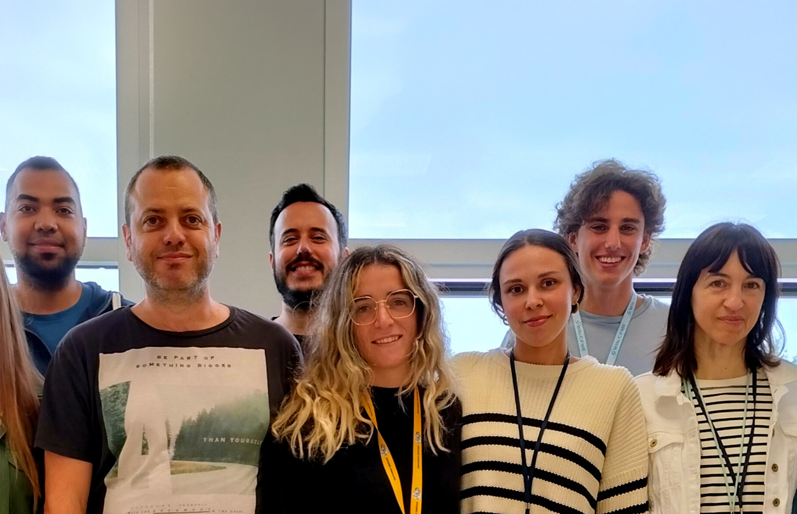 Ezkerretik eskuinera: Jhonatan Vergara-Arce, Ander Abarrategi, Unai Mendibil, Raquel Ruiz, Ane Urigoitia, Pablo Martin-Abad eta Blanca Arnaiz. EHU