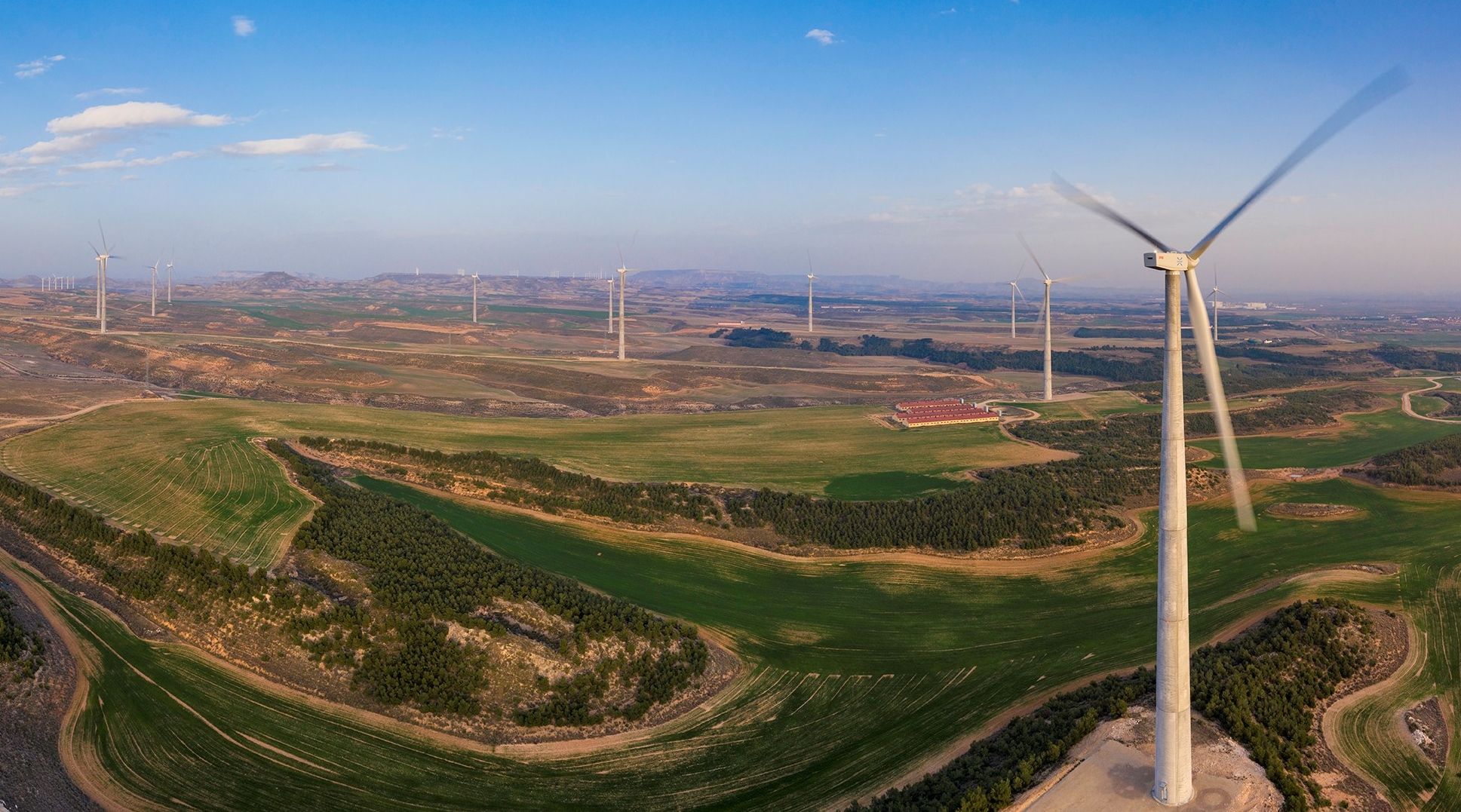 Tuterako Enhol taldeak Cabanillasen duen parke eolikoa. ENHOL