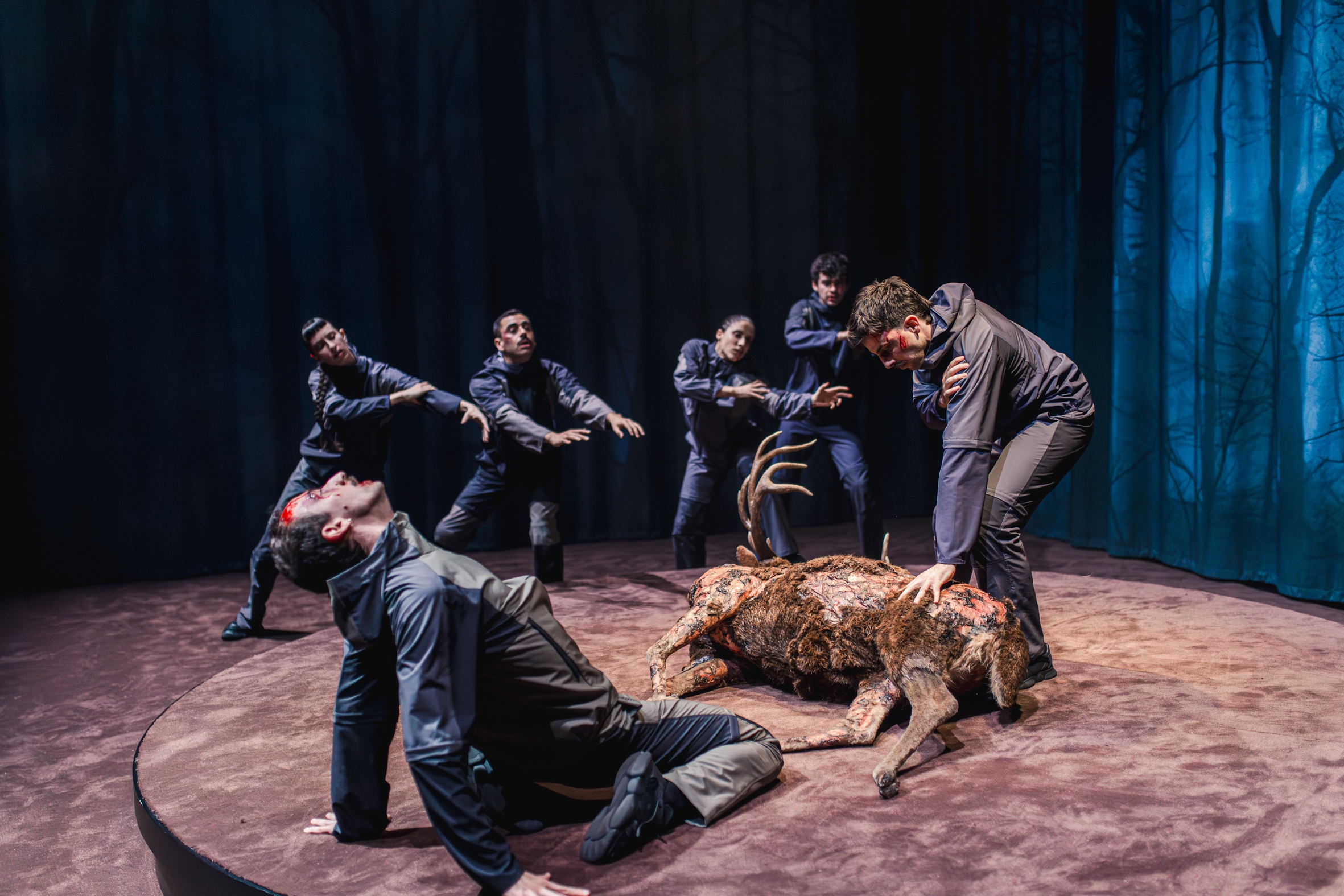 Led Silhouette dantza konpainiaren azken emanaldiko irudia: 'Ultimatum'. IRANTZU PASTOR