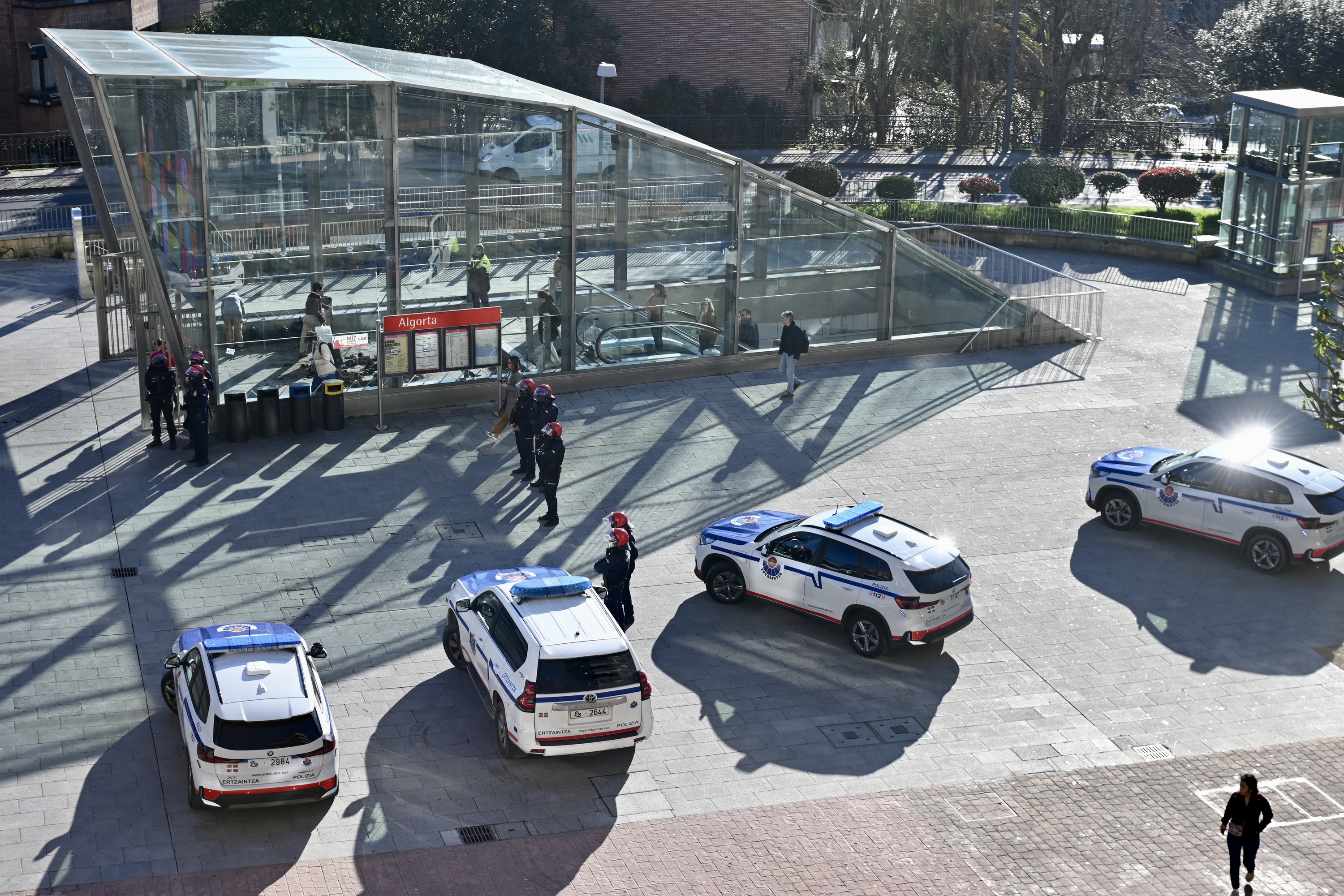 Ertzaintza, artxiboko irudi batean. MIKEL MARTINEZ DE TRESPUENTES / FOKU