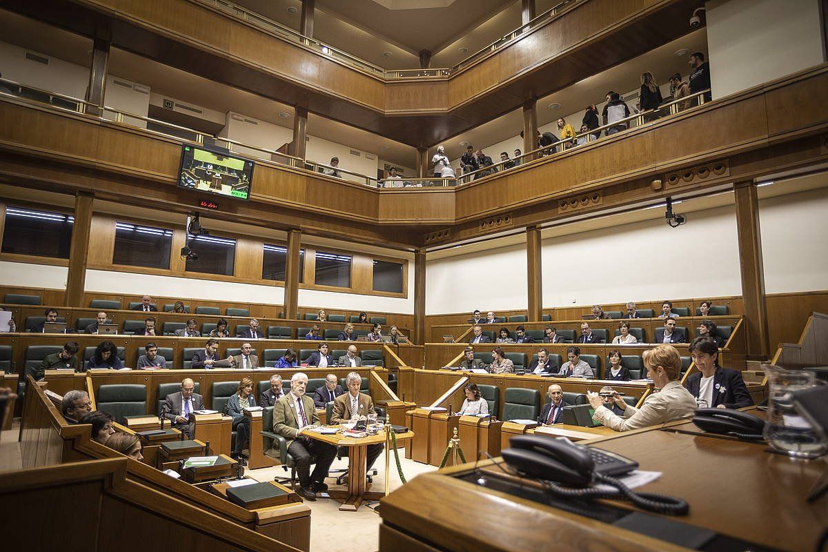 Eusko Legebiltzarreko osoko bilkura. ENDIKA PORTILLO / FOKU