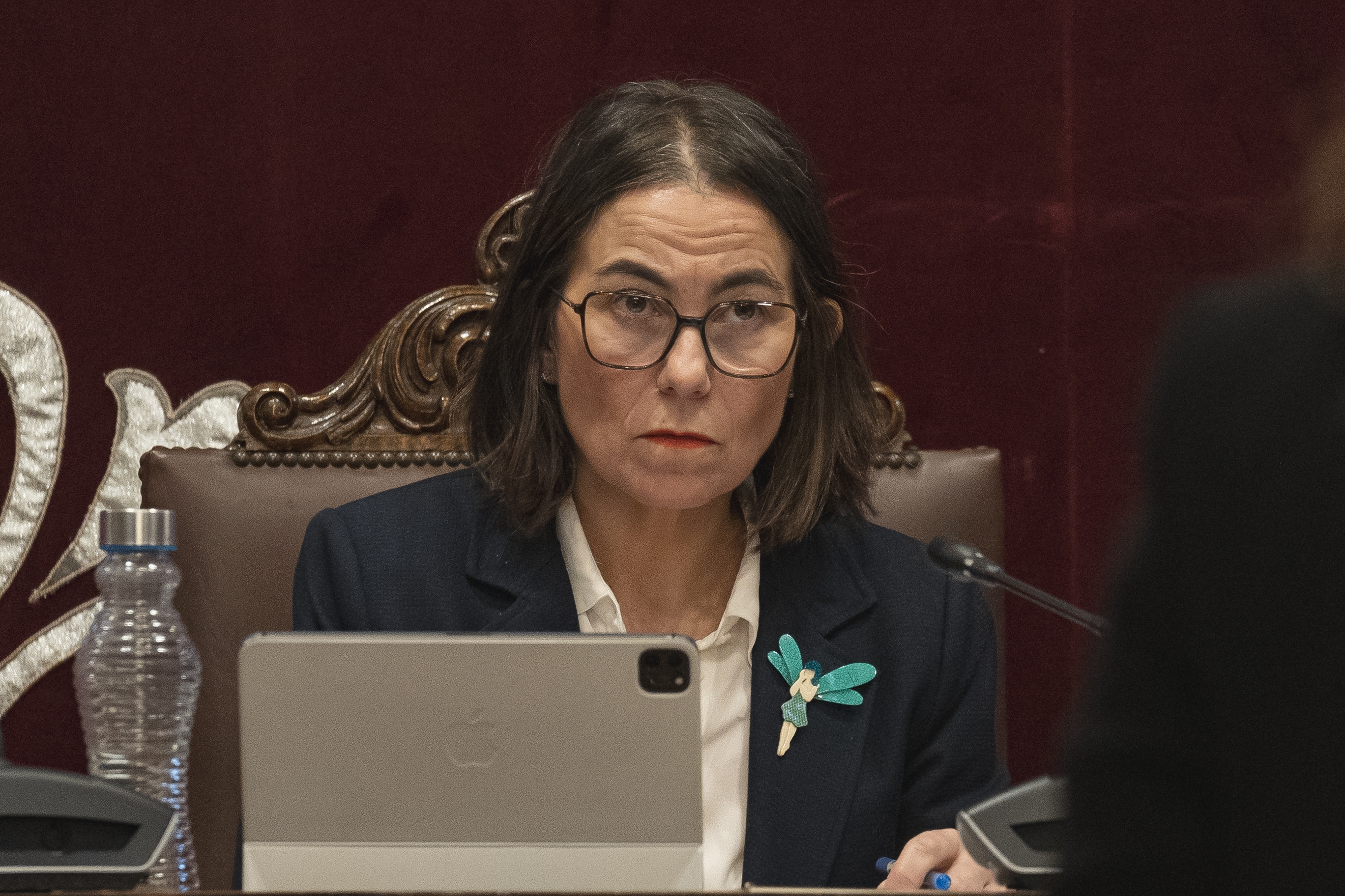 Amaia Agirre Getxoko alkatea, urtarrileko osoko bilkuran. ARITZ LOIOLA / FOKU 