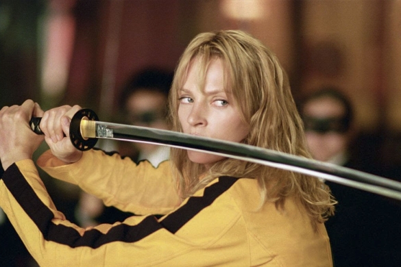 Kill Bill filmaren bertsio areagotuko fotograma bat.