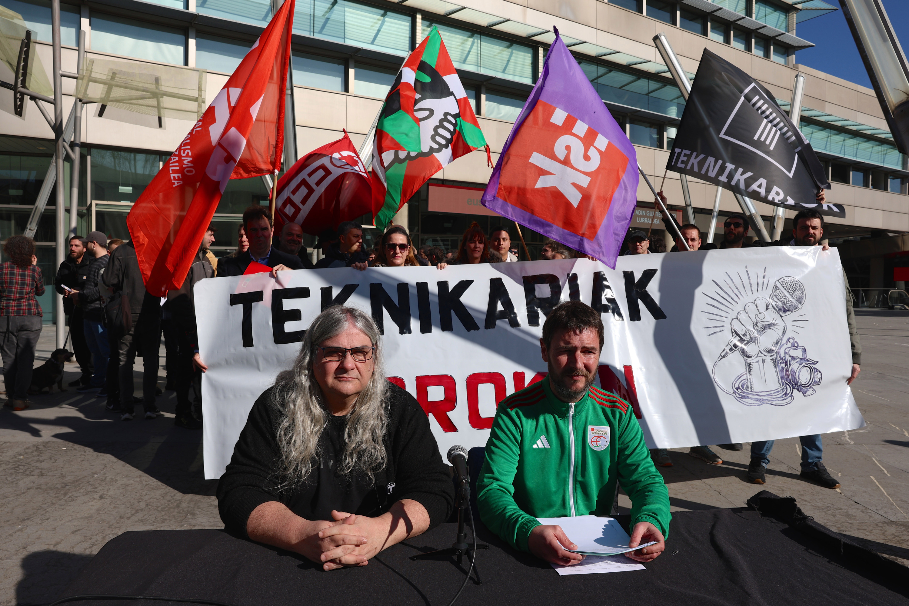 Joan den otsailean Bilbon egindako agerraldia. OSKAR MATXIN EDESA / FOKU