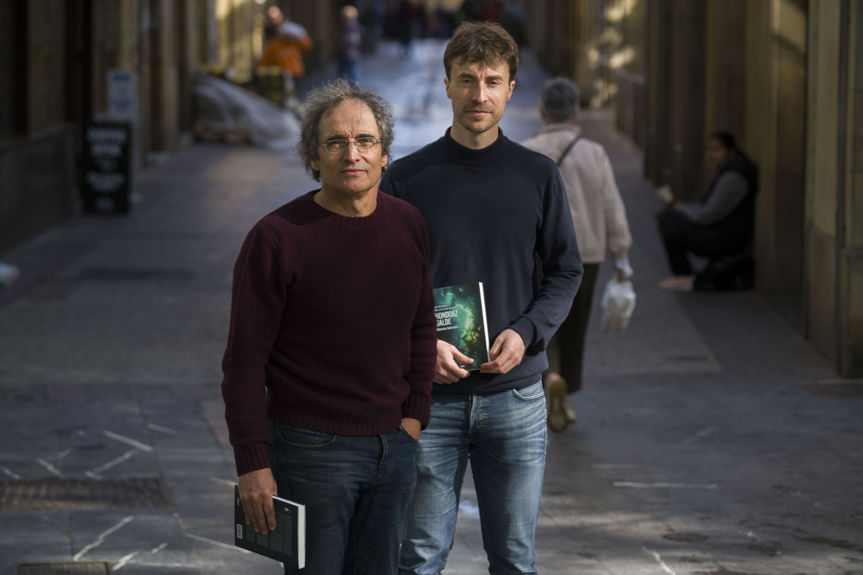 Jon Sarasua eta Mikel Artola, gaur, Donostian. JON URBE / FOKU