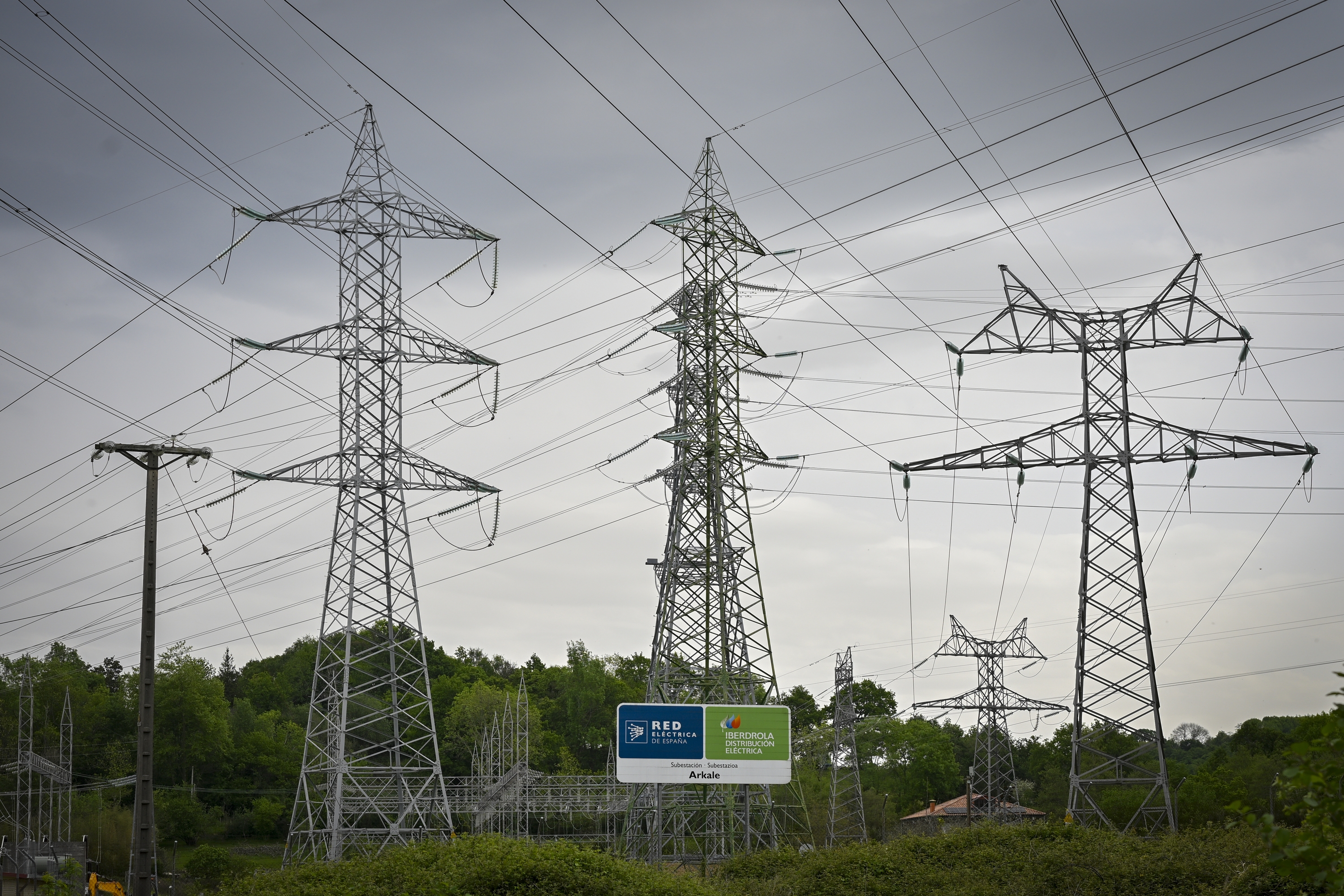 Red Electricaren azpiestazio bat, Oiartzunen, artxiboko irudi batean. GORKA RUBIO / FOKU