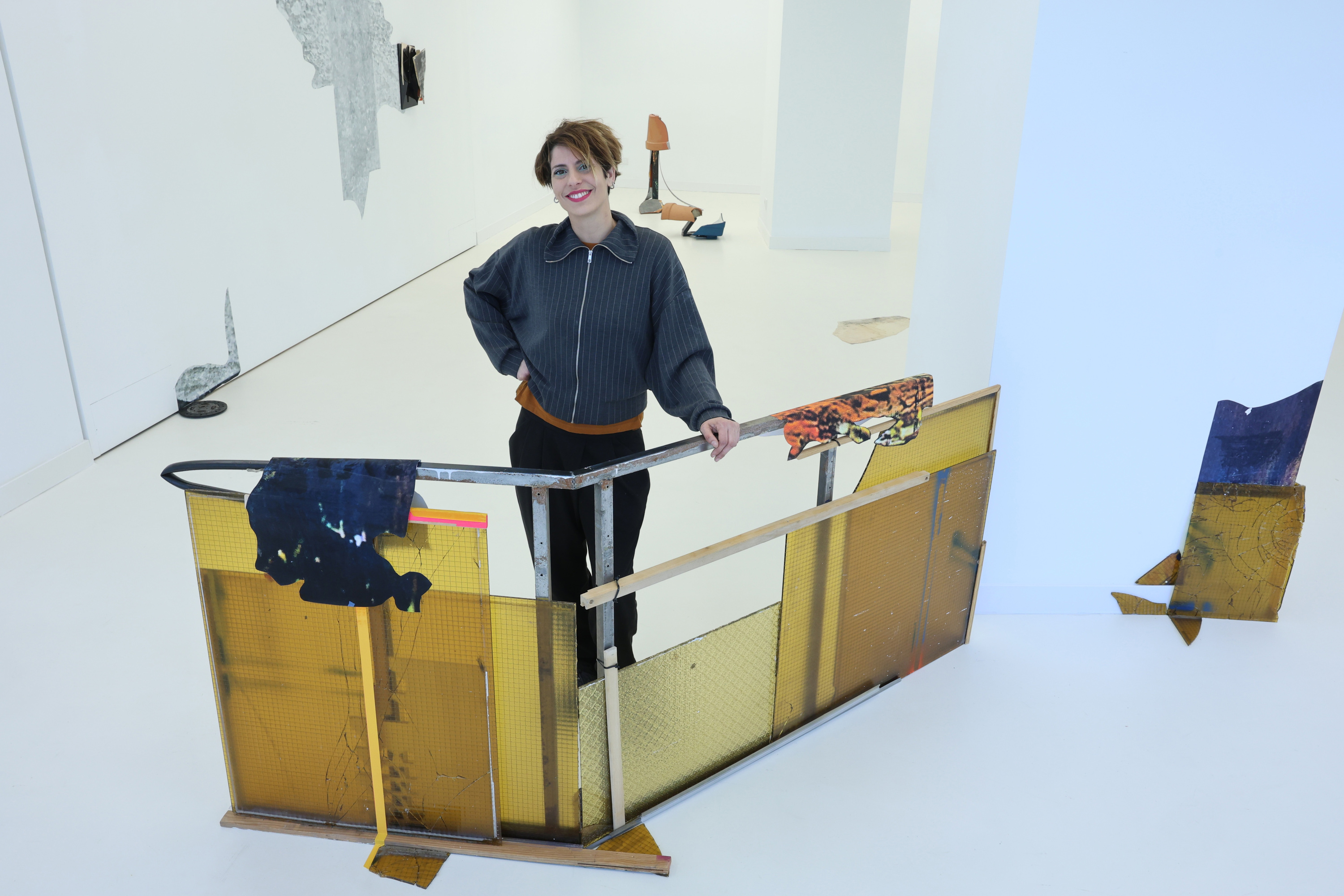 Miren Doiz artista, Bilbo Arteko erakusketa aretoan. OSKAR MATXIN EDESA / FOKU