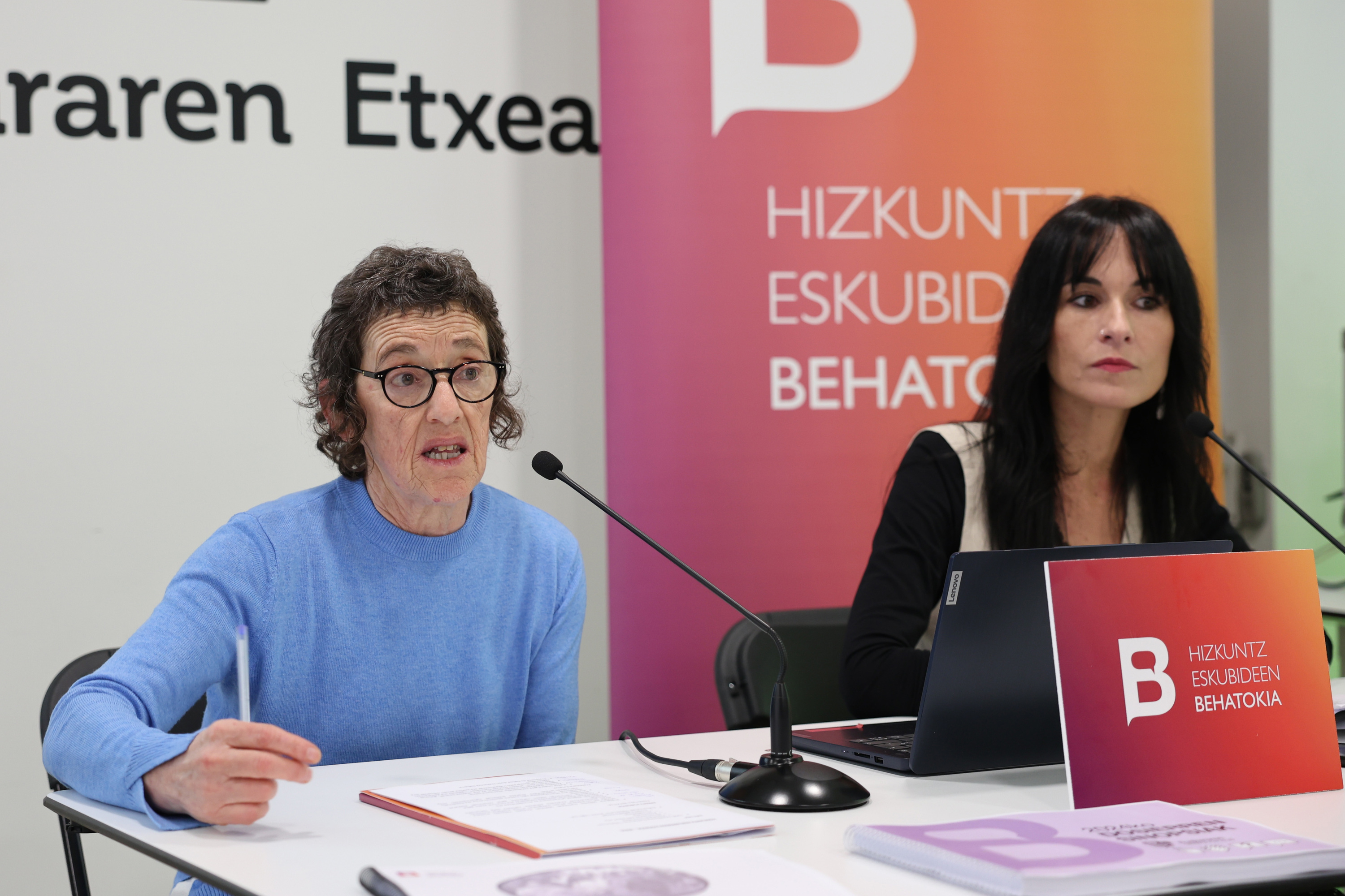 Garbiñe Petriati eta Agurne Gaubeka, iaz, Bilbon. OSKAR MATXIN / FOKU