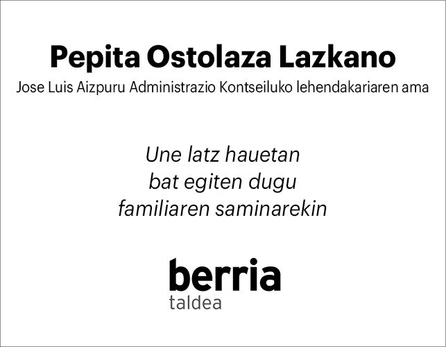 Pepita Ostolaza (BERRIA taldea) 2x2
