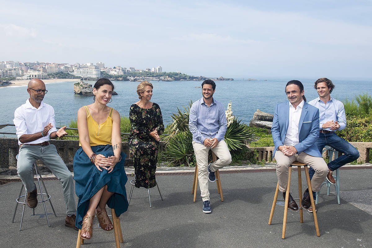 Miarritzen, Guillaume Barucqen zerrendarekin batu da Euskal Herrian Berde eta Solidario zerrenda. GUILLAUME FAUVEAU