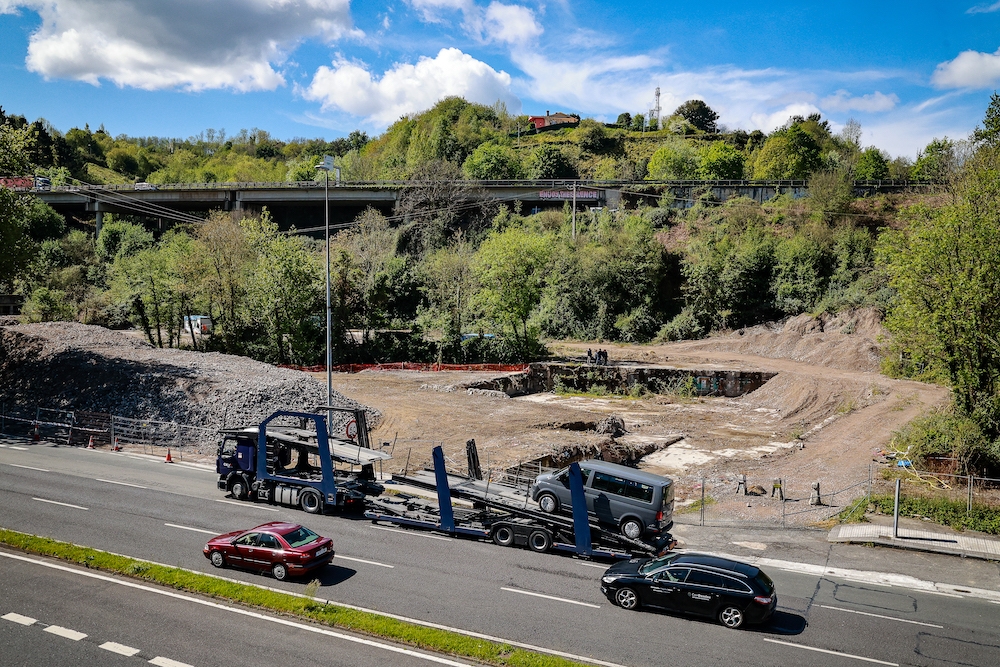 Infernua eremuko lanak, Donostian. JOSEBA PARRON SAN SEBASTIAN / IRUTXULOKO HITZA