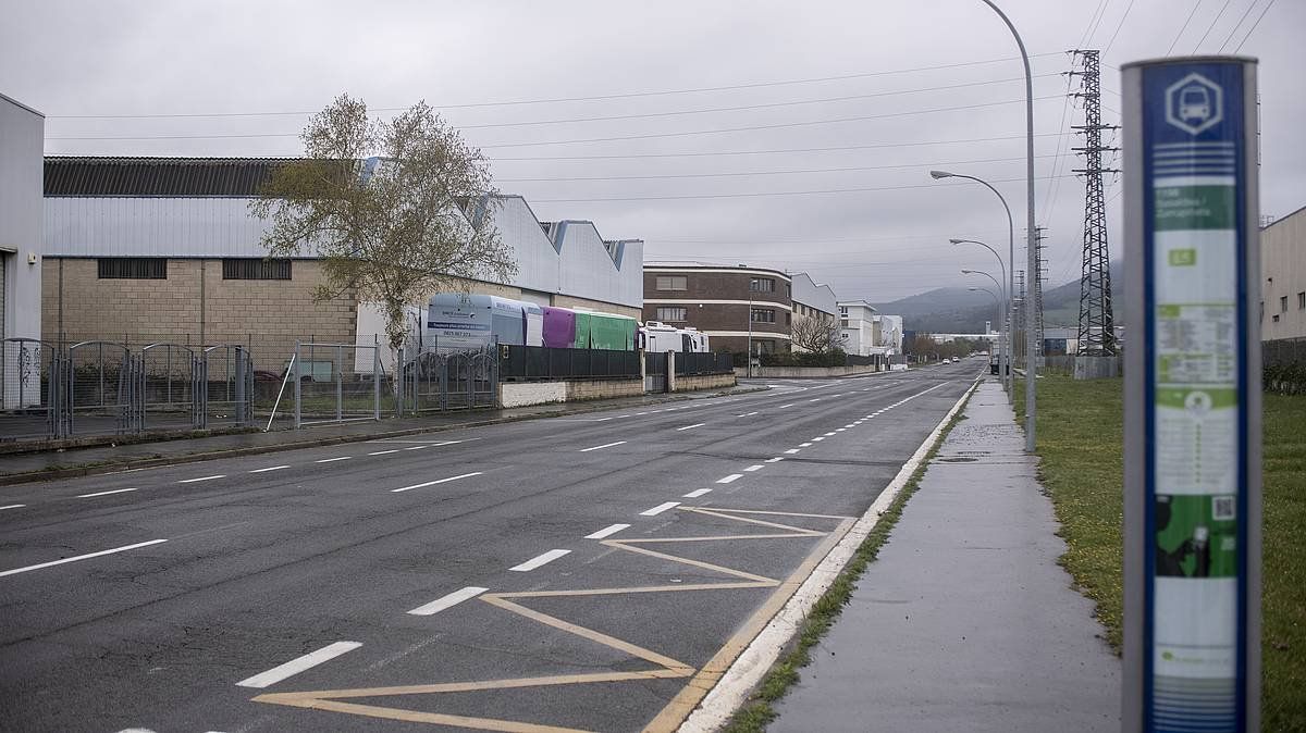 Gasteizko industrialde bat, guztiz itxita, martxoaren 31n. JAIZKI FONTANEDA / FOKU