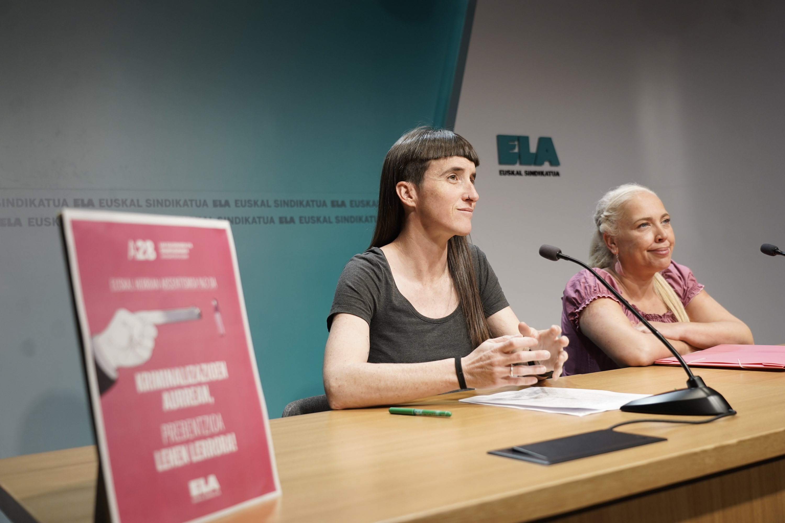 ELAko ordezkariak, gaur, Bilbon. FOKU