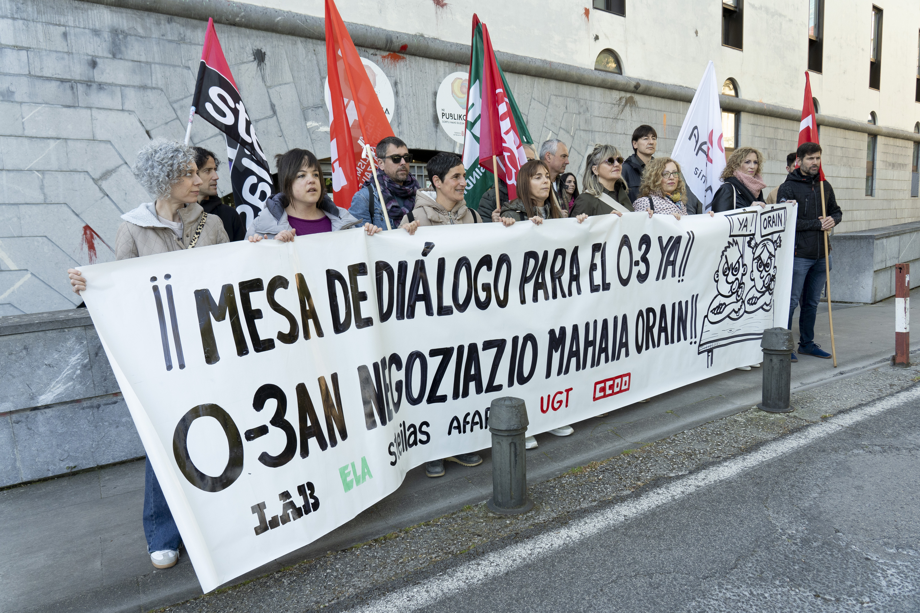 Nafarroako 0-3 zikloa hobetzeko negoziazio eske, artxiboko irudi batean. IÑIGO URIZ / FOKU