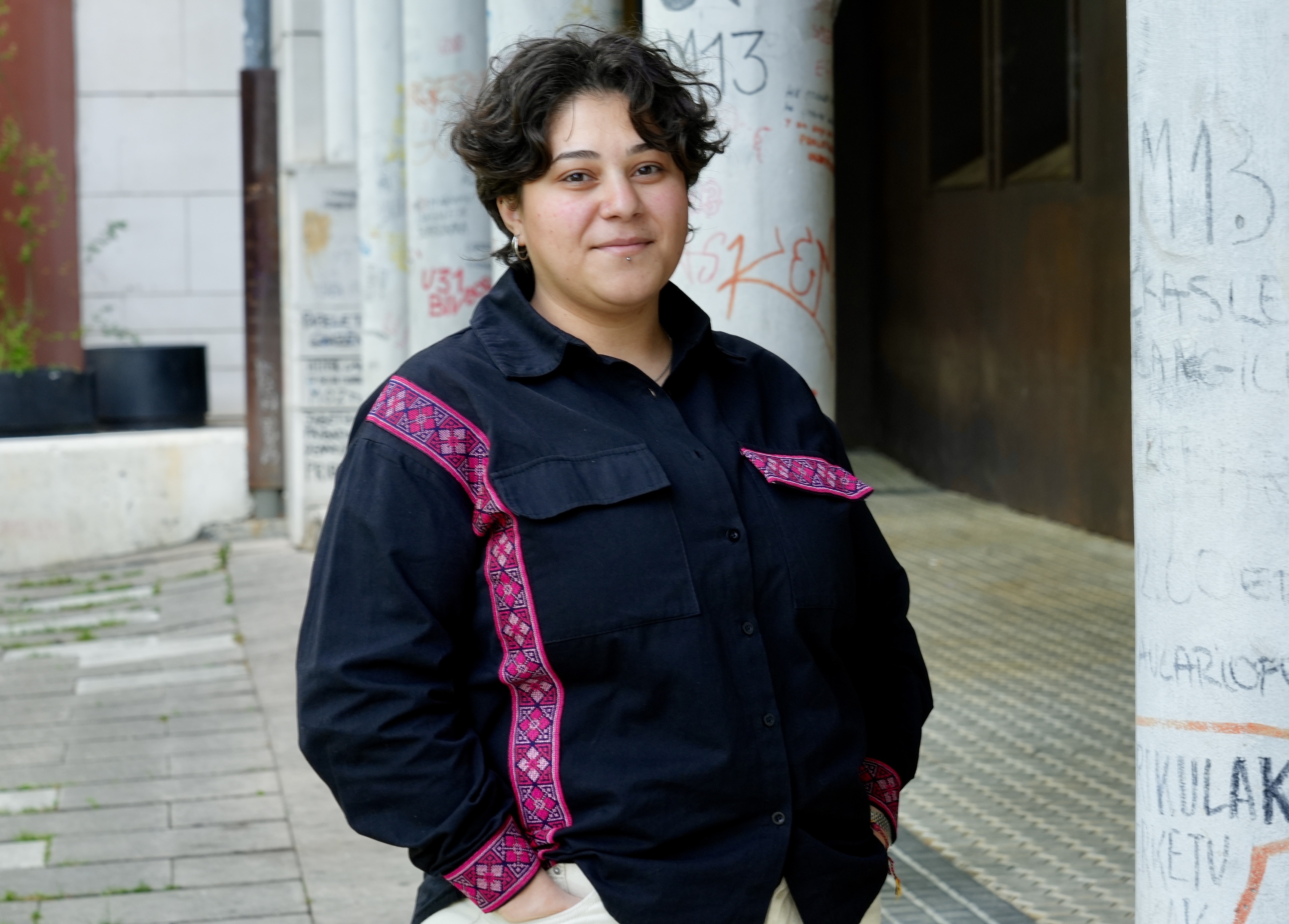 Ala Mohammad Khaleel aktibista palestinarra, Donostian. ANDONI CANELLADA / FOKU