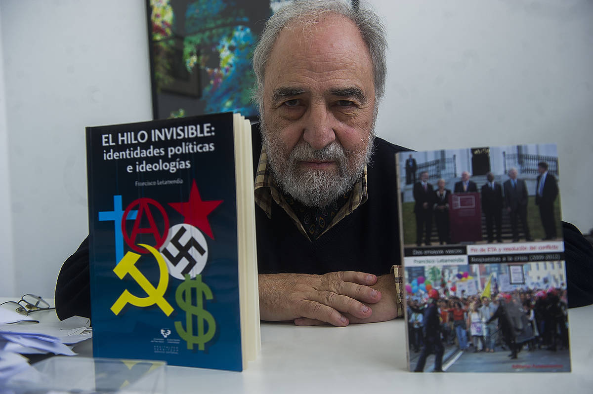 Francisco Letamendia 'Ortzi', 2013. urtean. LUIS JAUREGIALTZO / FOKU