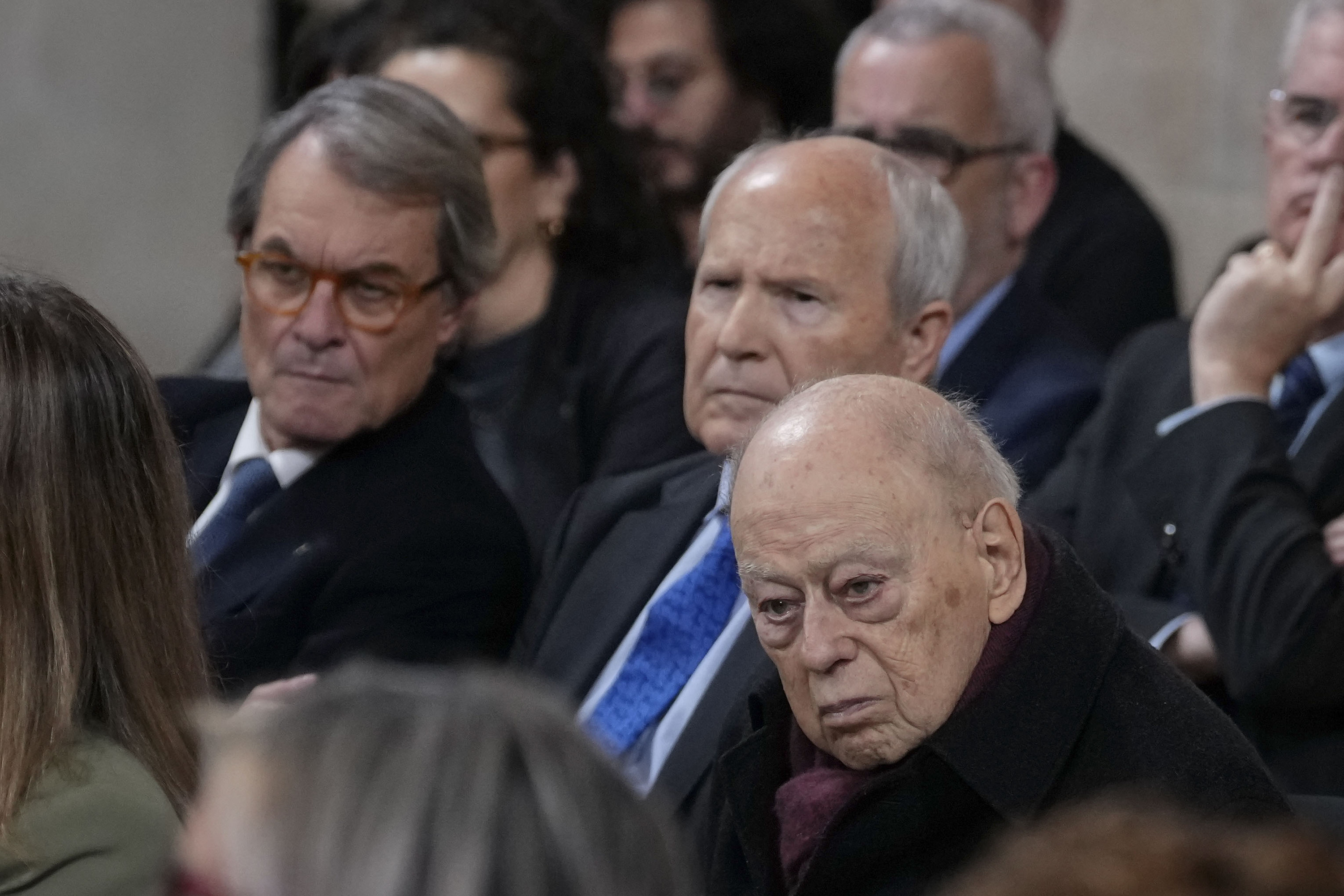 Jordi Pujol joan zen martxoan, Bartzelonan, sari banaketa batean. ERNIC FONTCUBERTA / EFE