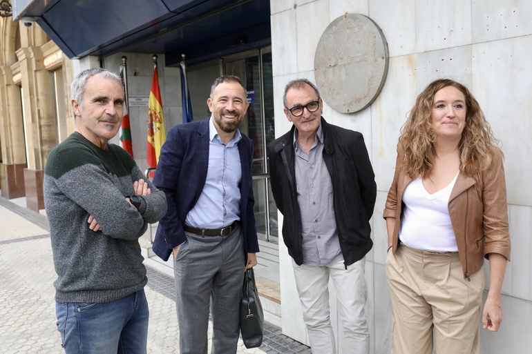 Arregi, Itxaso, Alberro eta Morras, gaur, Donostian. IREKIA