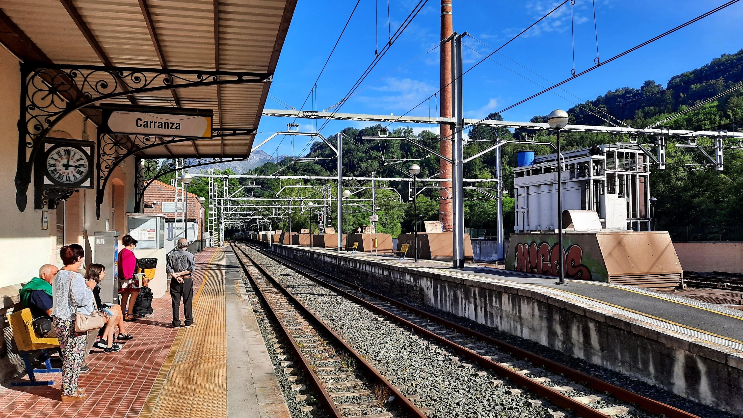 Karrantzako tren geltokia, 2021eko irudi batean. BERRIA