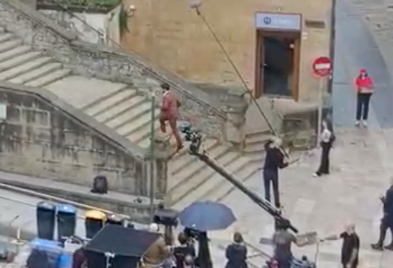 'Paris is always a good idea' telesailaren filmaketa atzo, Lezon. LEZOAR BATEK UTZITAKO IRUDIA