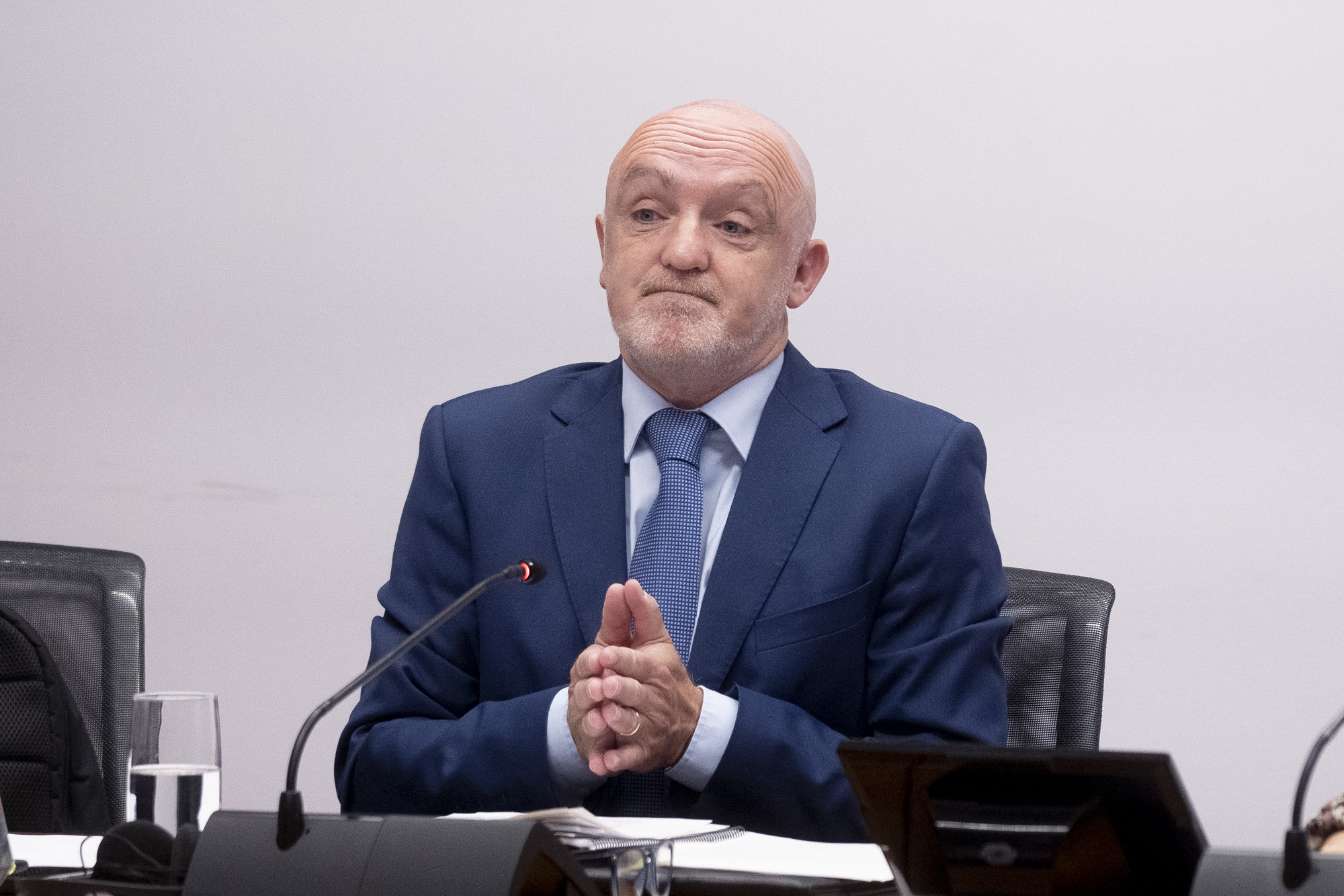 Javier Esparza, UPNko eleduna gaur ikerketa batzordean. IÑIGO URIZ / FOKU