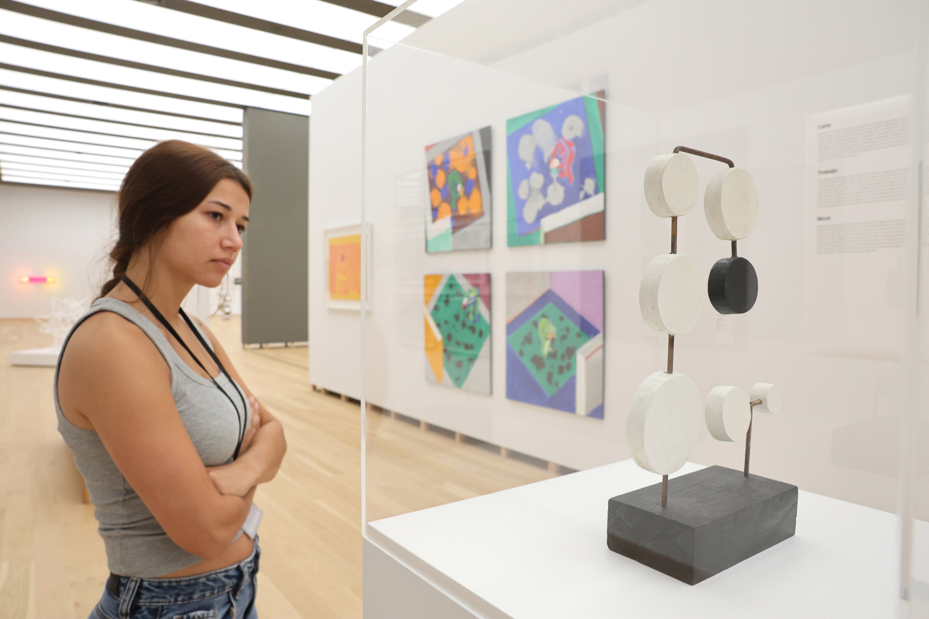 Bilboko Arte Ederren museoak Iberdrolaren arte bildumako lanekin osatutako erakusketako irudi bat. OSKAR MATXIN EDESA / FOKU